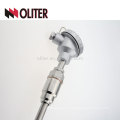 OLITER industrial water proof thread sheath k-type armoured thermocouple with stainless steel junction box